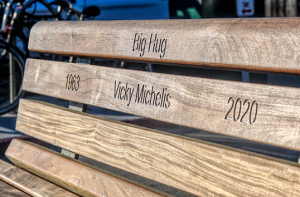 engraved bench